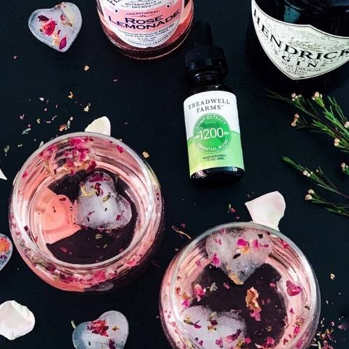 CBD Rose Lemonade Cocktail