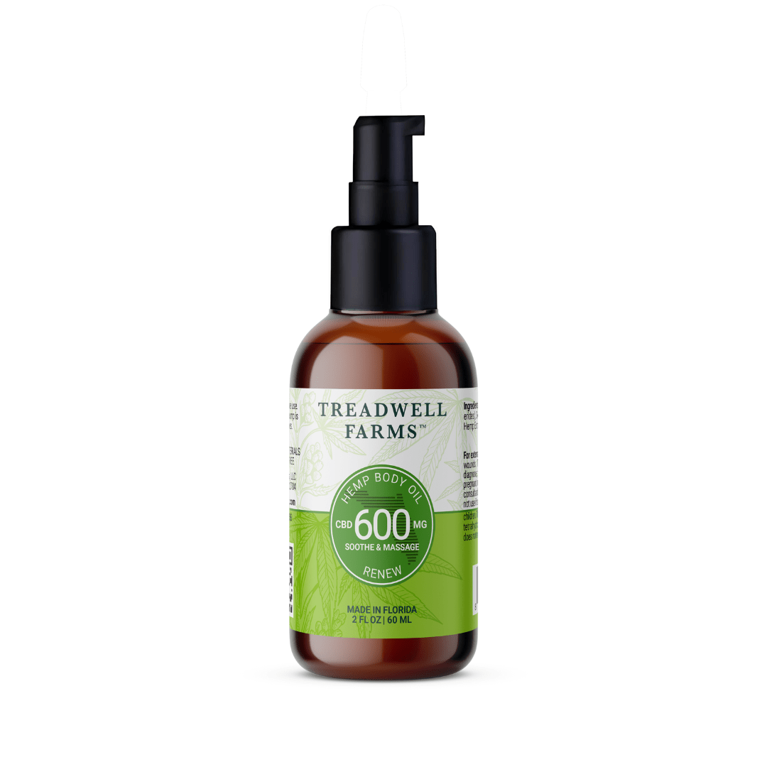 Hemp Body Oil for Massages or Daily Use - Treadwell Farms