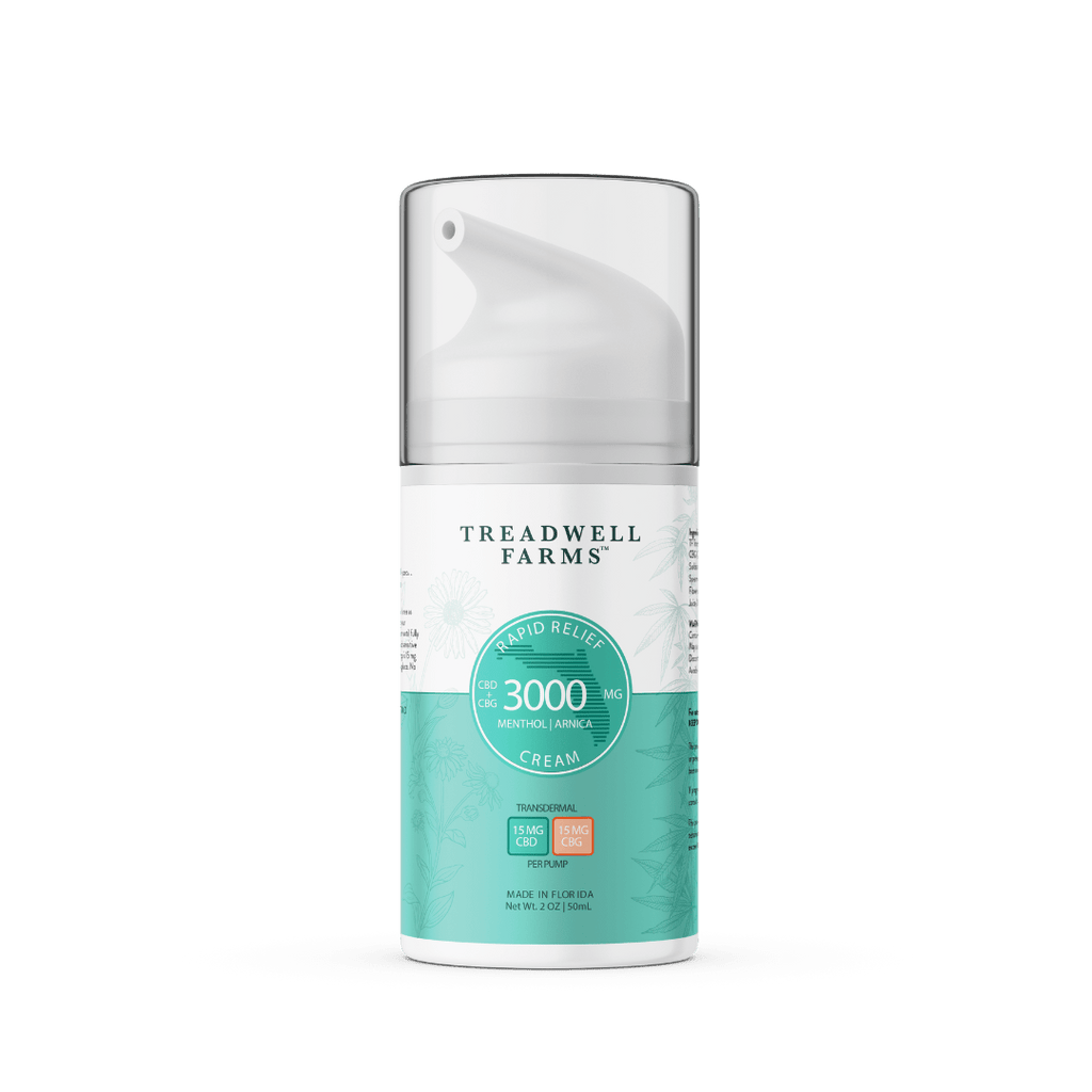 CBG + CBD Rapid Relief Cream | Treadwell Farms