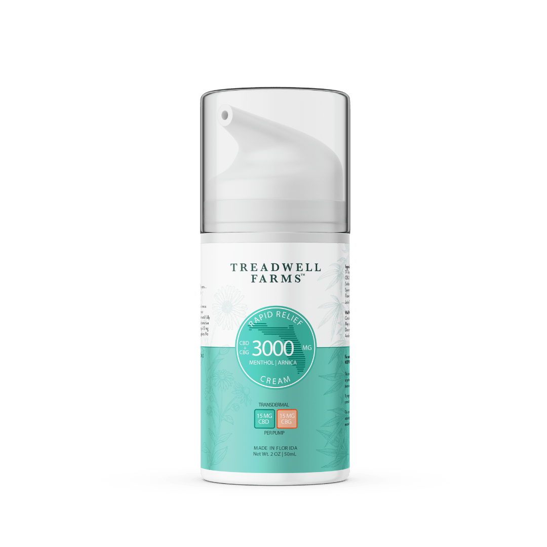 CBG + CBD Rapid Relief Cream | Treadwell Farms