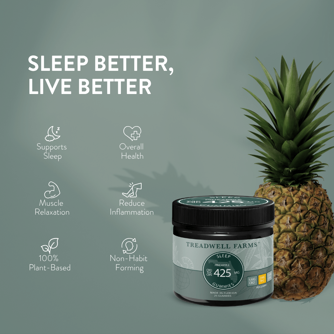 Sleep CBD Gummies (CBN+ CBD) - Treadwell Farms