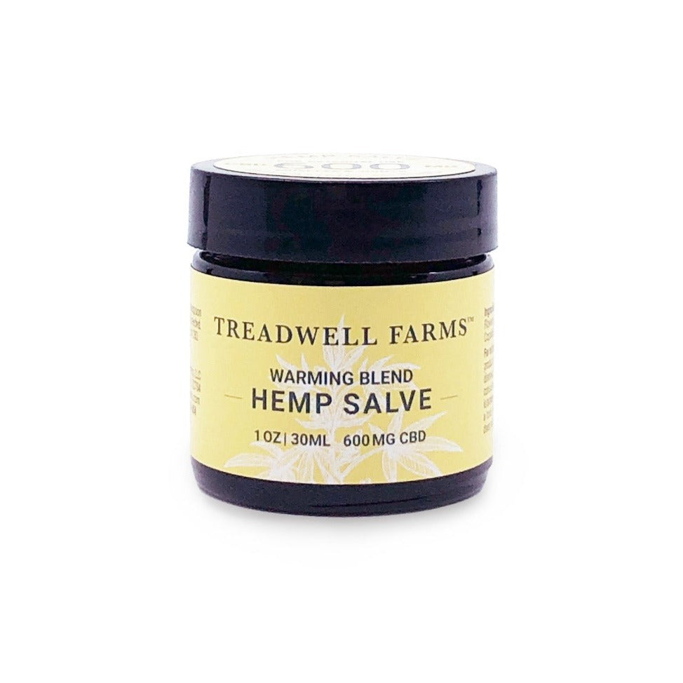 jar of warming CBD Hemp Salve